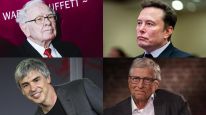 Warren Buffett, Elon Musk, Bill Gates, Larry Page.