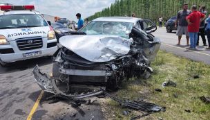 choque de autos en Paraguay