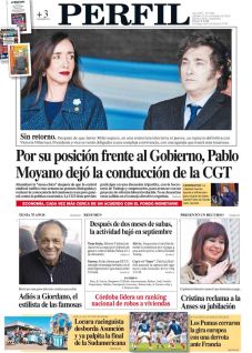 La tapa del Diario PERFIL del sábado 23 de noviembre de 2024