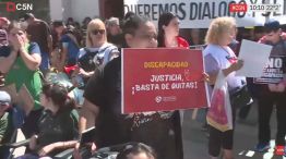 Protesta personas con discapacidad