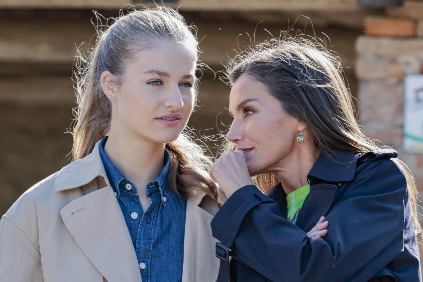 La princesa Leonor y la reina Letizia Ortiz