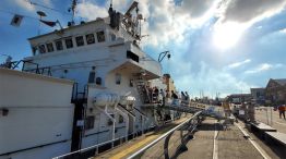 Hallaron un cuerpo en un barco de Prefectura Naval en Bahía Blanca 