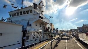 Hallaron un cuerpo en un barco de Prefectura Naval en Bahía Blanca 