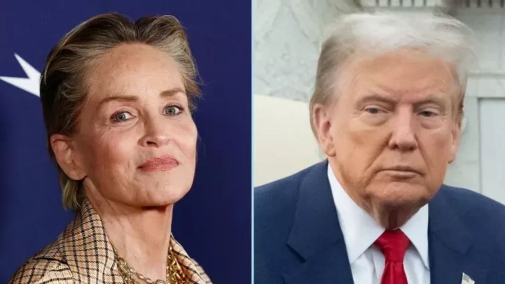 Sharon Stone y Donald Trump