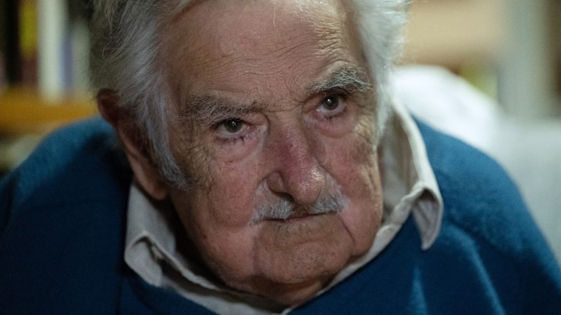 Uruguay's former President (2010-2015) José ‘Pepe’ Mujica, pictured at his house in Montevideo on November 28, 2024. 