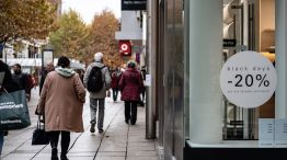 Shoppers in Stuttgart, Germany