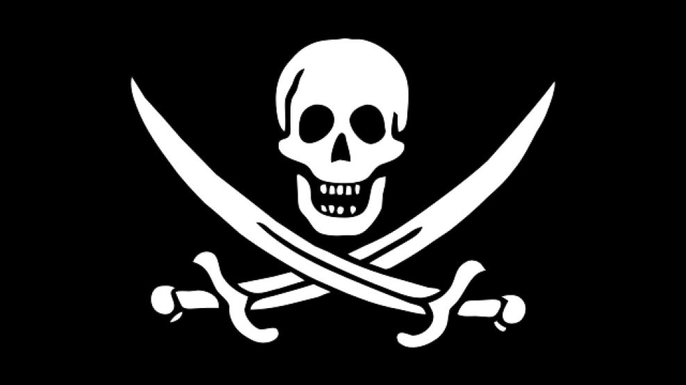 Calavera de piratas