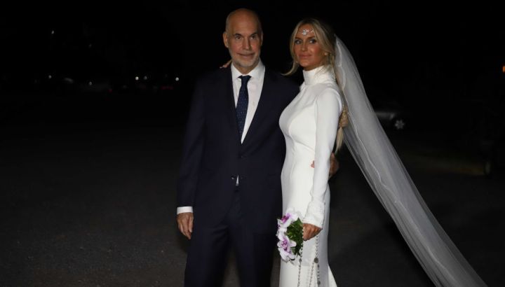 Así fue el increíble look de Milagros Maylin para su boda con Horacio Rodríguez Larreta