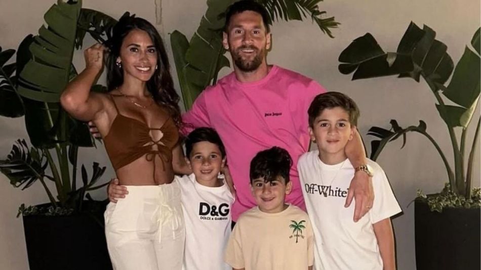 Lionel Messi compartió postales del increíble paseo junto a Antonela Roccuzzo y sus hijos