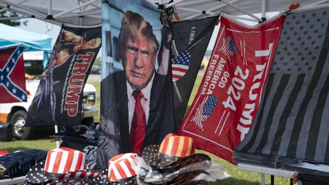 Table of Trump gear 