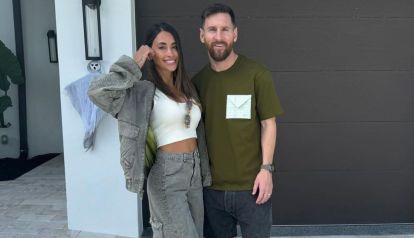 Antonela Roccuzzo y Lionel Messi 