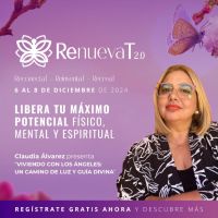 Claudia Alvarez en RenuevaT 2.0: ReconectaT, ReinventaT, RecreaT – Un Llamado Profundo a Despertar tu Luz Interior