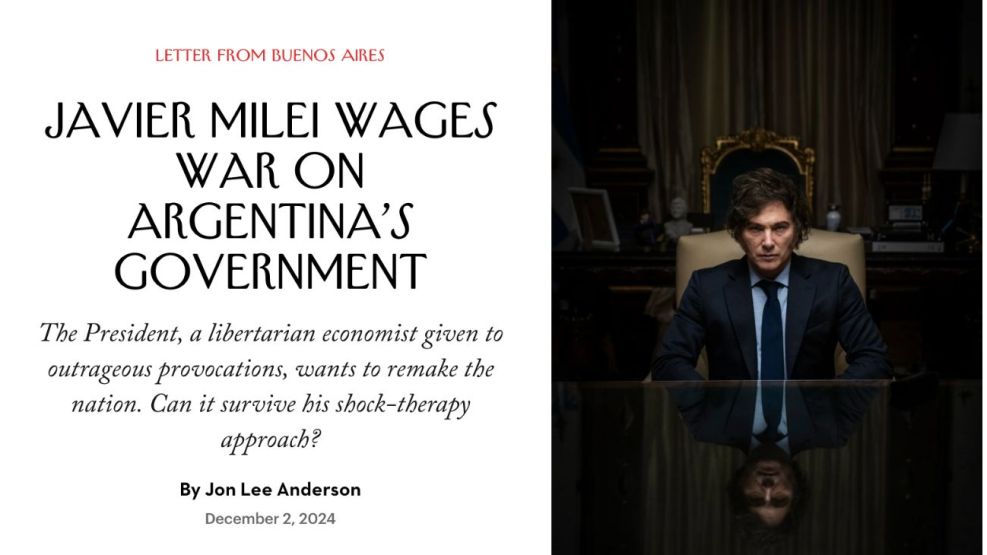 El periodista Jon Lee Anderson publicó un perfil de Javier Milei en The New Yorker: qué dijo