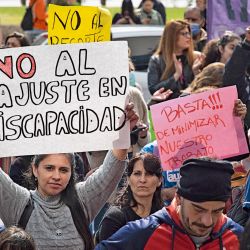 Protesta por el ajuste en los presupuestos para discapacidades | Foto:CEDOC