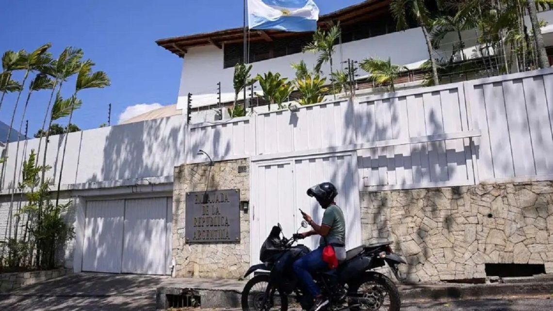 Argentina's Embassy in Caracas, Venezuela.