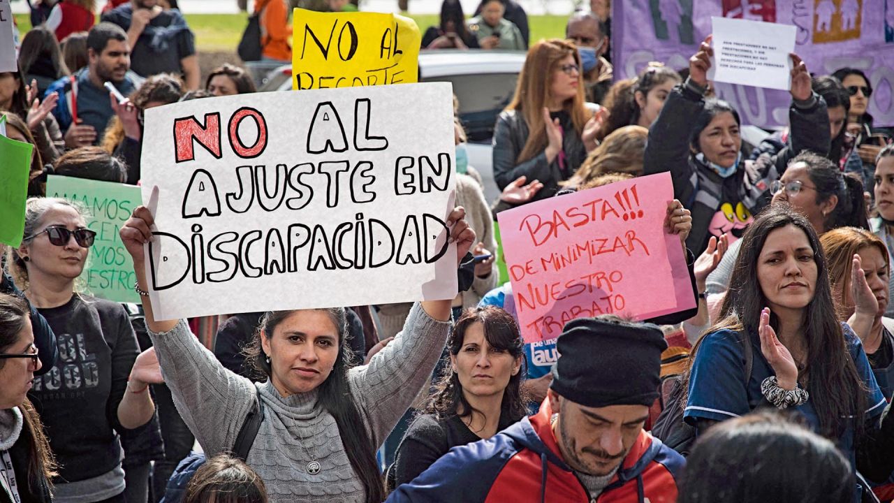 Protesta por el ajuste en los presupuestos para discapacidades | Foto:CEDOC