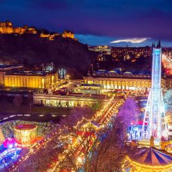 Navidad en Edimbugo, Escocia.
