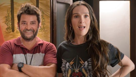 Natalia Oreiro y Pablo Rago en Campamento con mamá