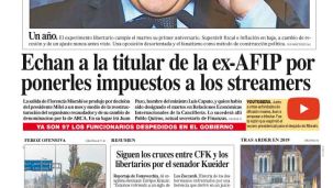 La tapa del Diario PERFIL del domingo 8 de diciembre de 2024