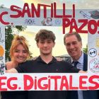 Nancy Pazos, Teo Santilli y Diego Santilli