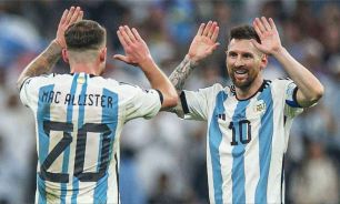 Alexis Mac Allister Lionel Messi Selección Argentina 