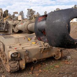 Imagen cedida por las Fuerzas de Defensa de Israel de tropas israelíes estacionadas en los Altos del Golán ocupados por Israel. | Foto:Xinhua/Fuerzas de Defensa de Israel