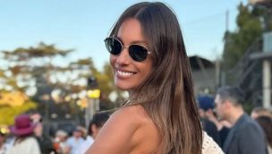 El look total white de Pampita, que incluye brillos y es la tendencia de la temporada