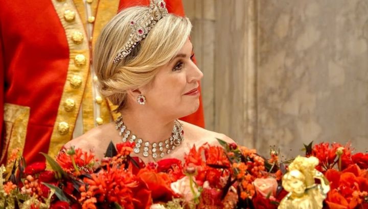 El fascinante look en degradé que lució Máxima Zorraguieta apostando nuevamente a la moda circular 