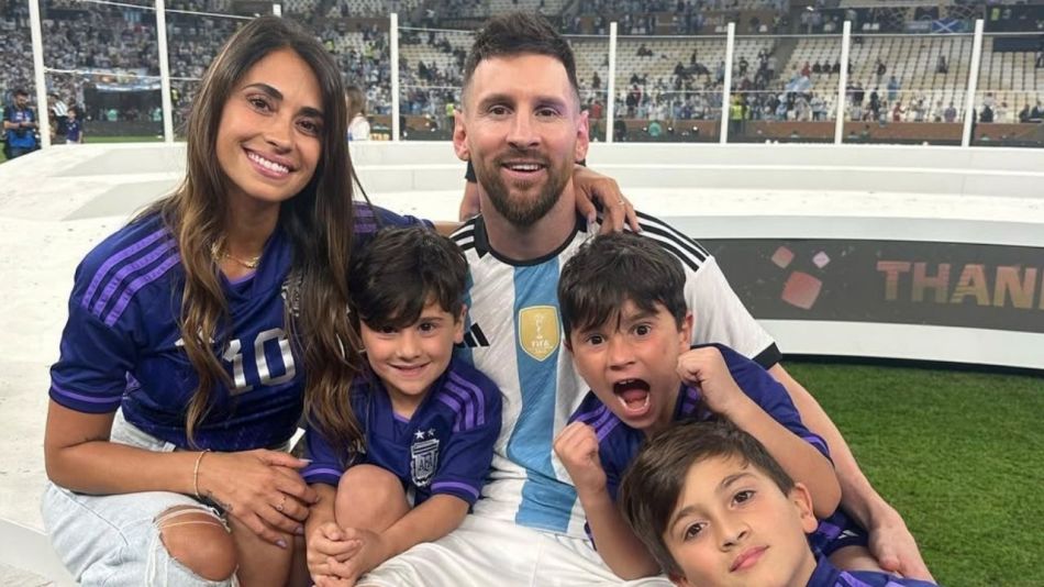 Los tres hijos del 10 del fútbol se ganaron todos los aplausos por sus looks en redes