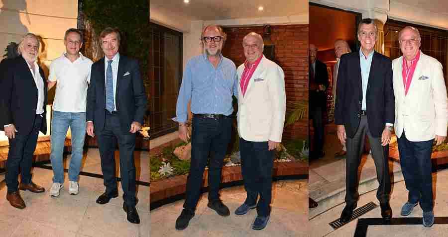 M.Fragueiro, J.Olima y M.Fonrouge; Germán y Martín Cabrales; Mario Grinman y Cabrales.