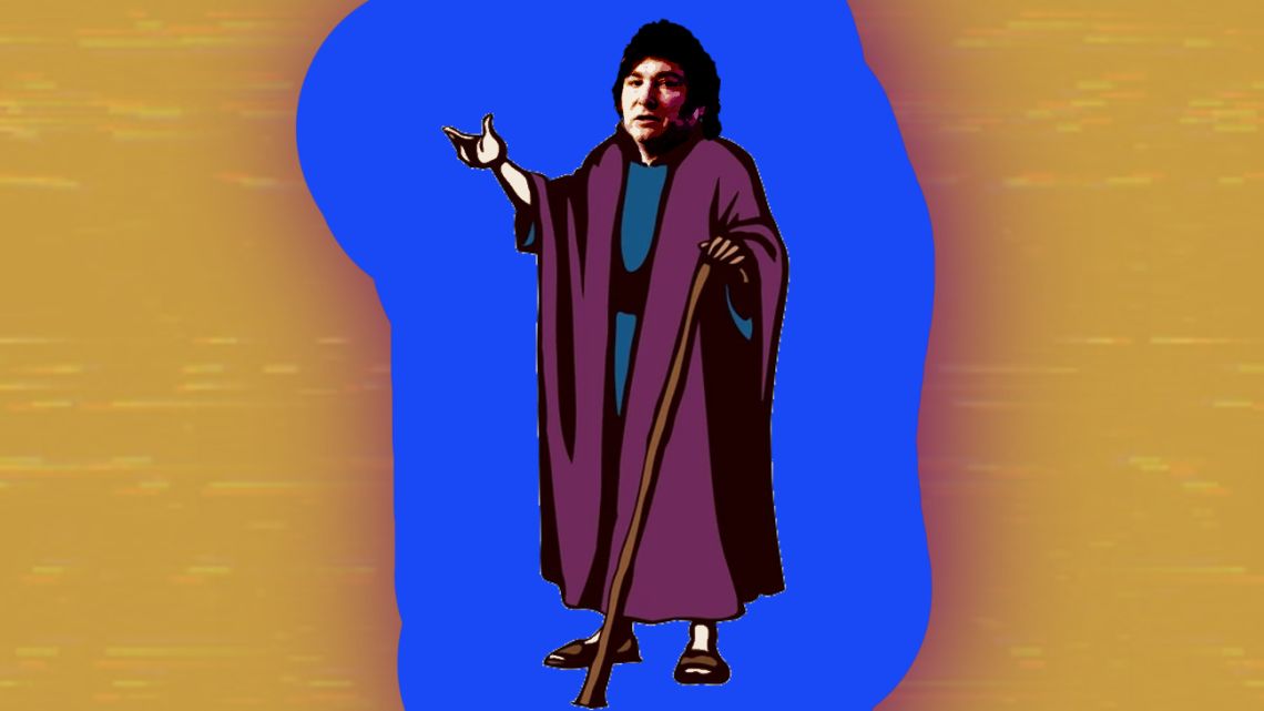 Shepherd Milei preaches to the flock.