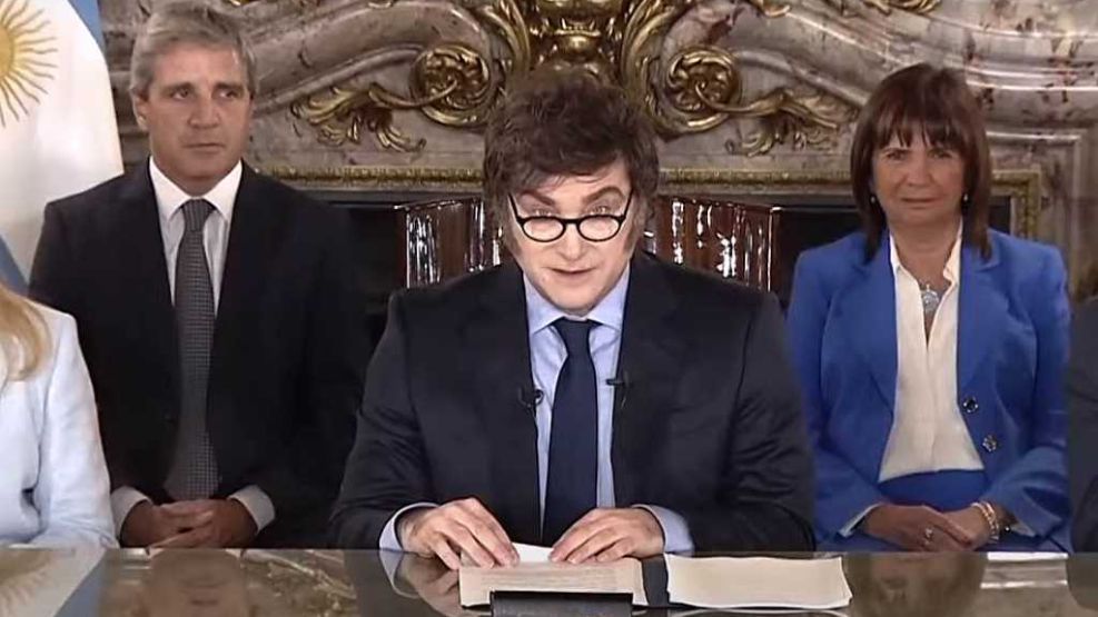 En la cadena nacional, Javier Milei anunció un ambicioso plan nuclear de IA