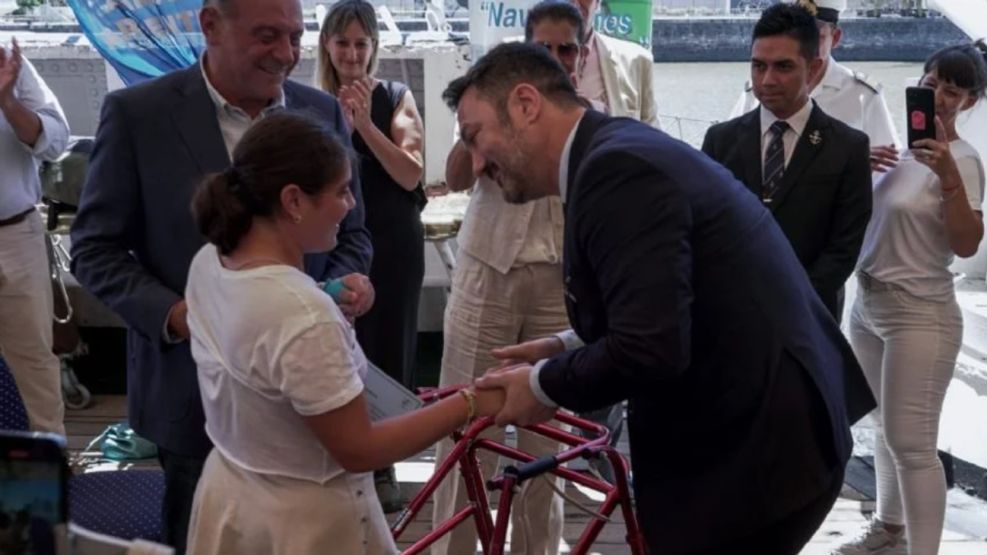 Luis Petri en el programa "Naveguemos Juntos" 2024 de la Armada Argentina