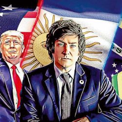 Donald Trump, Javier Milei y Jair Bolsonaro. | Foto:Cedoc.