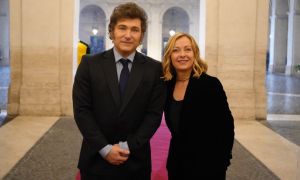 20241213 Giorgia Meloni recibió a Javier Milei en Italia