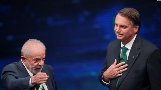 Luiz Inácio Lula da Silva and Jair Bolsonaro.