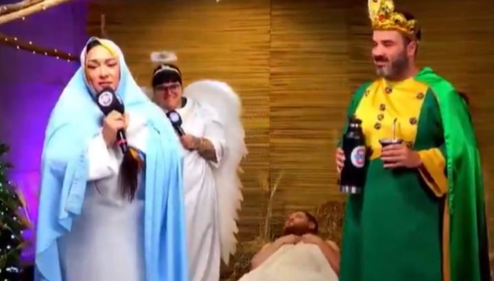 "El pesebre viviente de OLGA" que causó repudio en la red: "Una falta de respeto"