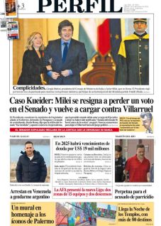 La tapa del DIARIO PERFIL del sábado 14 de diciembre de 2024