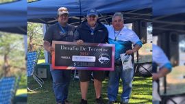 El terceto ganador de la edición 2024 estuvo conformado por Pablo Marchetti, Carlos Escubet y Jorge Ramundo, quienes entregaron una bolsa que pesó 1.490 kg.