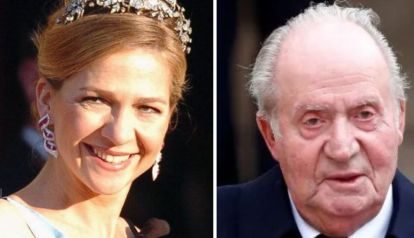 La infanta Cristina y el Rey Juan Carlos