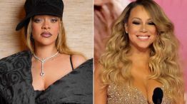 El momento viral e insólito que protagonizaron Rihanna y Mariah Carey durante un concierto de Navidad: "Me está firmando un pecho"