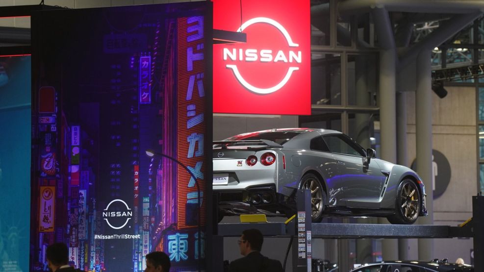 Nissan branding.