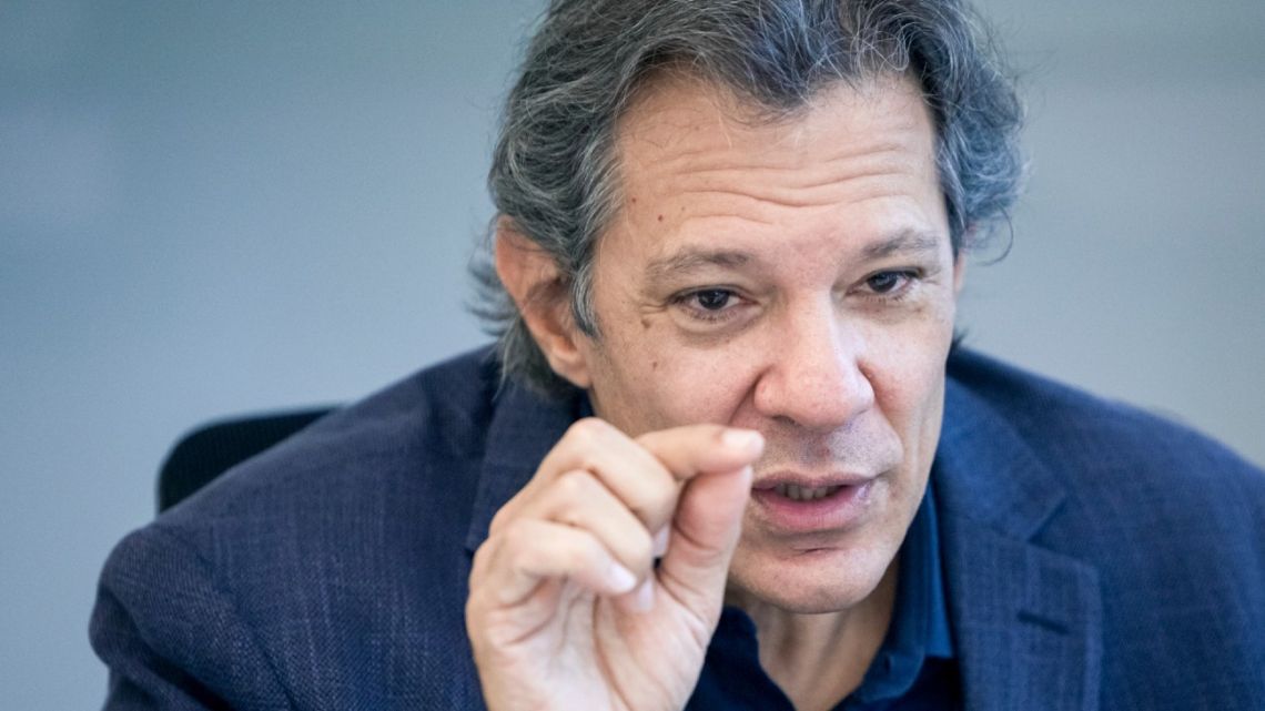 Fernando Haddad, Brazil’s finance minister, during an interview in São Paulo.