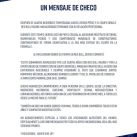 Mensaje para Checo