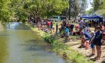 El semillero de la pesca tuvo su encuentro en la laguna del Parque Plaza Montero