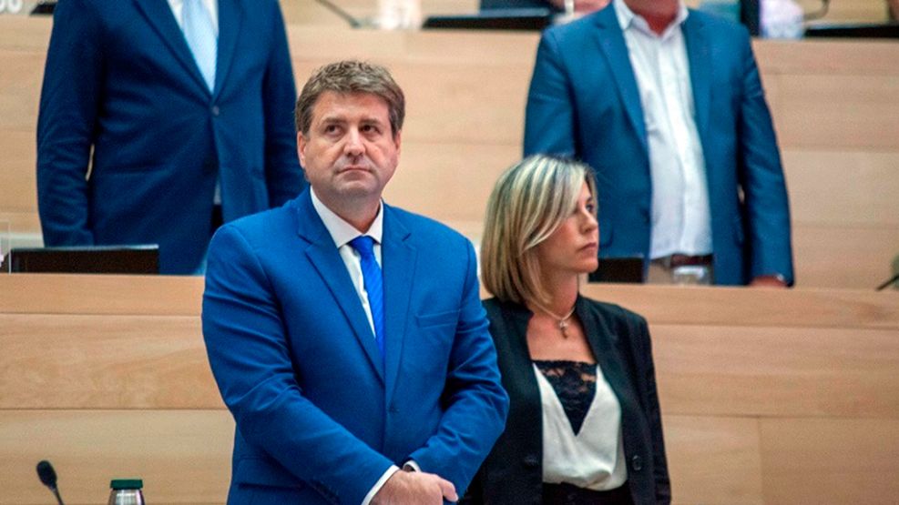 Legisladores Matías Gvozdenovich y Alejandra Ferrero