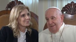 Bernarda Llorente y el Papa Francisco