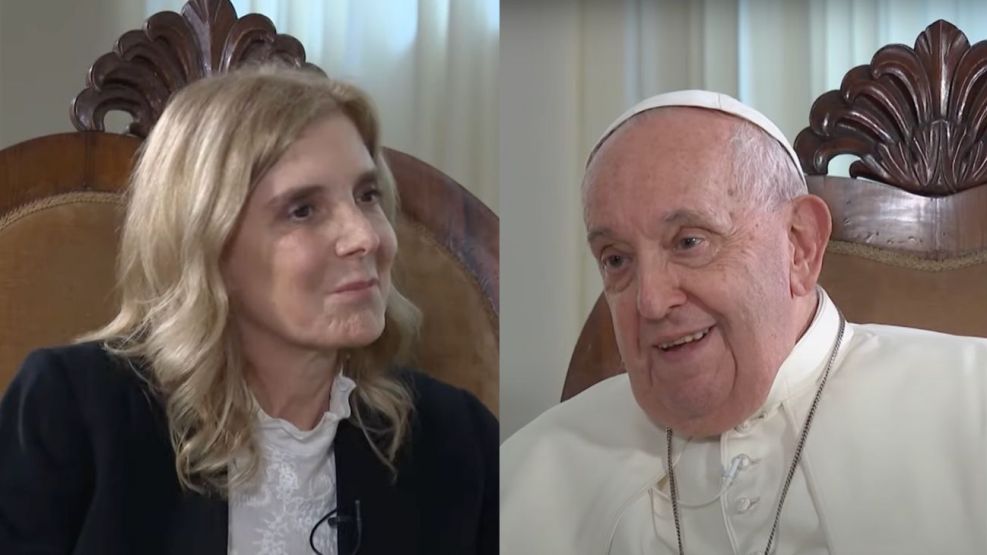 Bernarda Llorente y el Papa Francisco