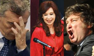 20241221 Mauricio Macri, Cristina Kirchner y Javier Milei