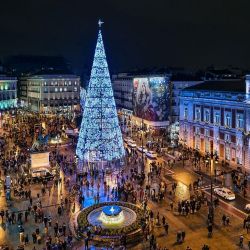 La Navidad en Madrid se celebra con noches muy iluminadas.